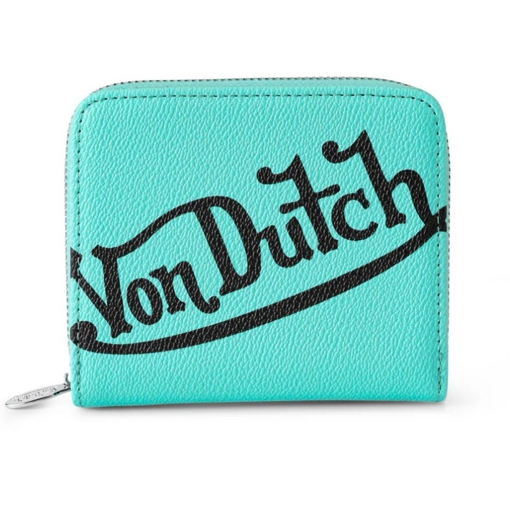 Von Dutch | Classic Style Vegan Leather Wallet in Turquoise - Picture 3 of 8